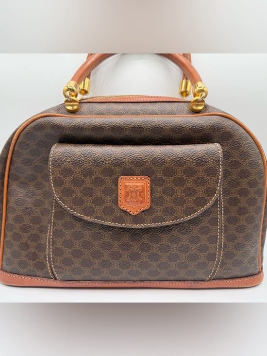 Celine Handbags - A+ condition Céline Vintage Macadam satchel bag